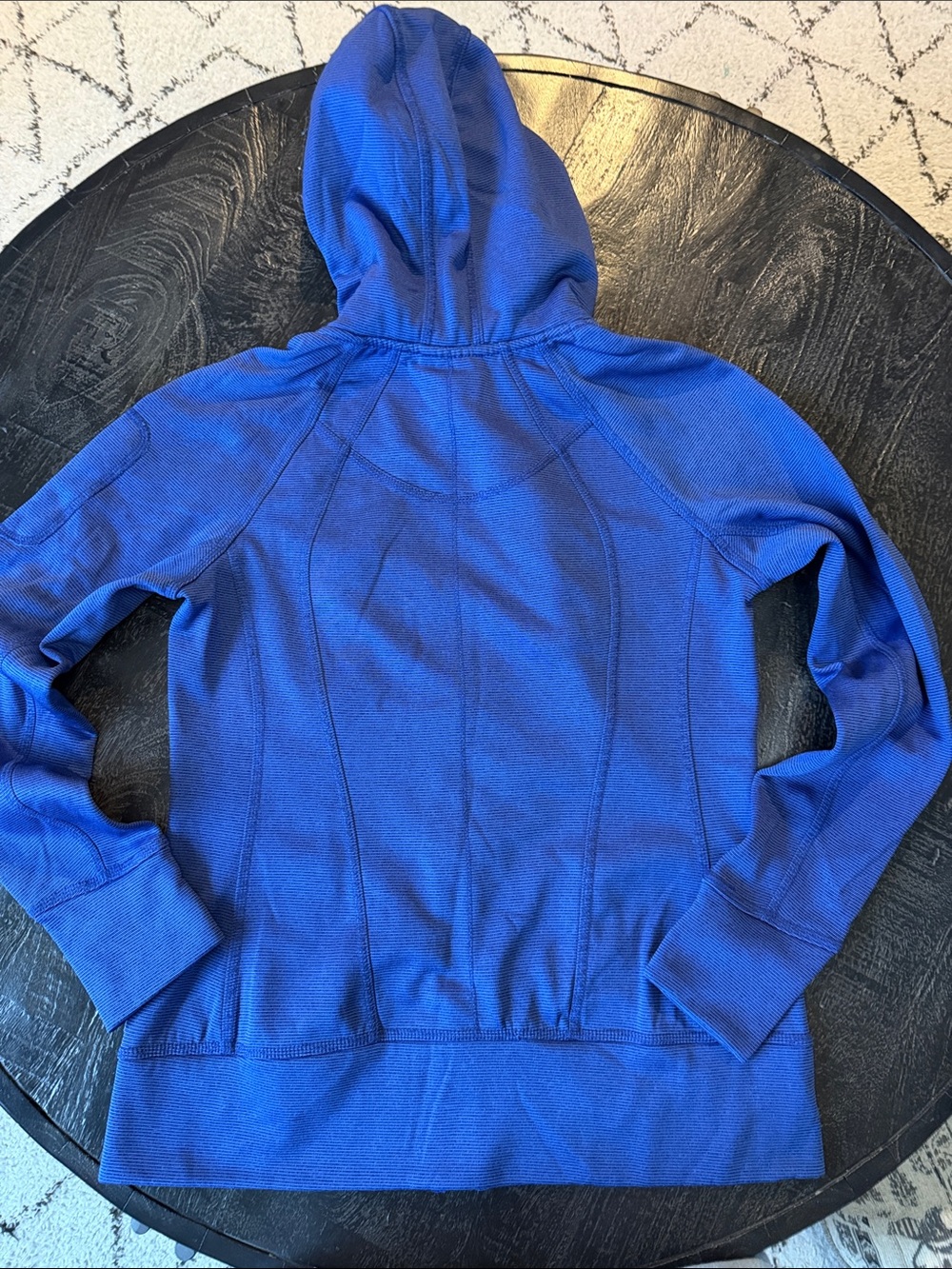 Tangerine Royal Blue Hooded Zip-Up Jacket - Picture 3 of 4